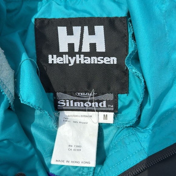 Vintage Helly Hansen Blue Pullover Packable Jacket Size Medium - Picture 7 of 10